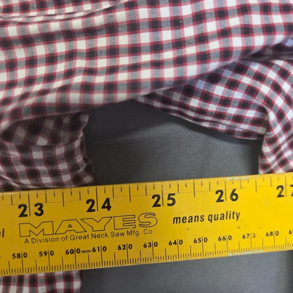 Banana Republic‎ Men’s Check Button down shirt Size L Red Black
